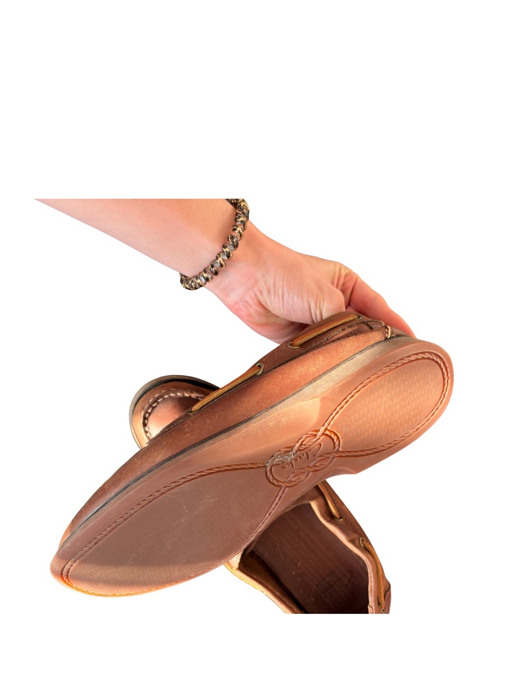Clarks brown leather boat shoe - Picture 3 of 4